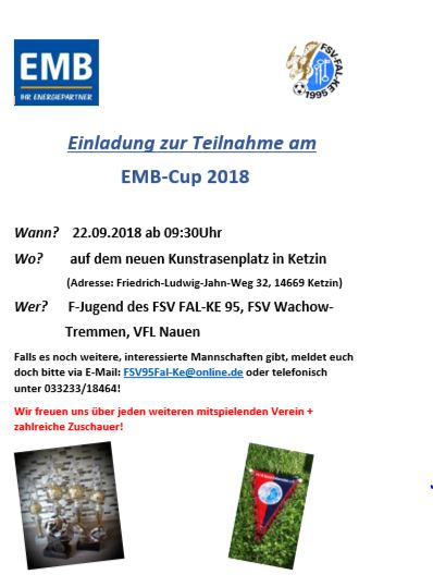 Einladung EMB Cup