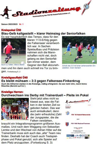 Stadionzeitung Saison 2022-23 - Nr_1